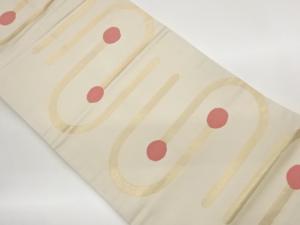抽象模様織出し名古屋帯